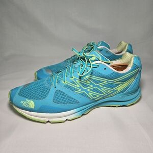 The North Face Ultra Cardiac Womens Size 10.5  Blue Green Trail Running Shoes